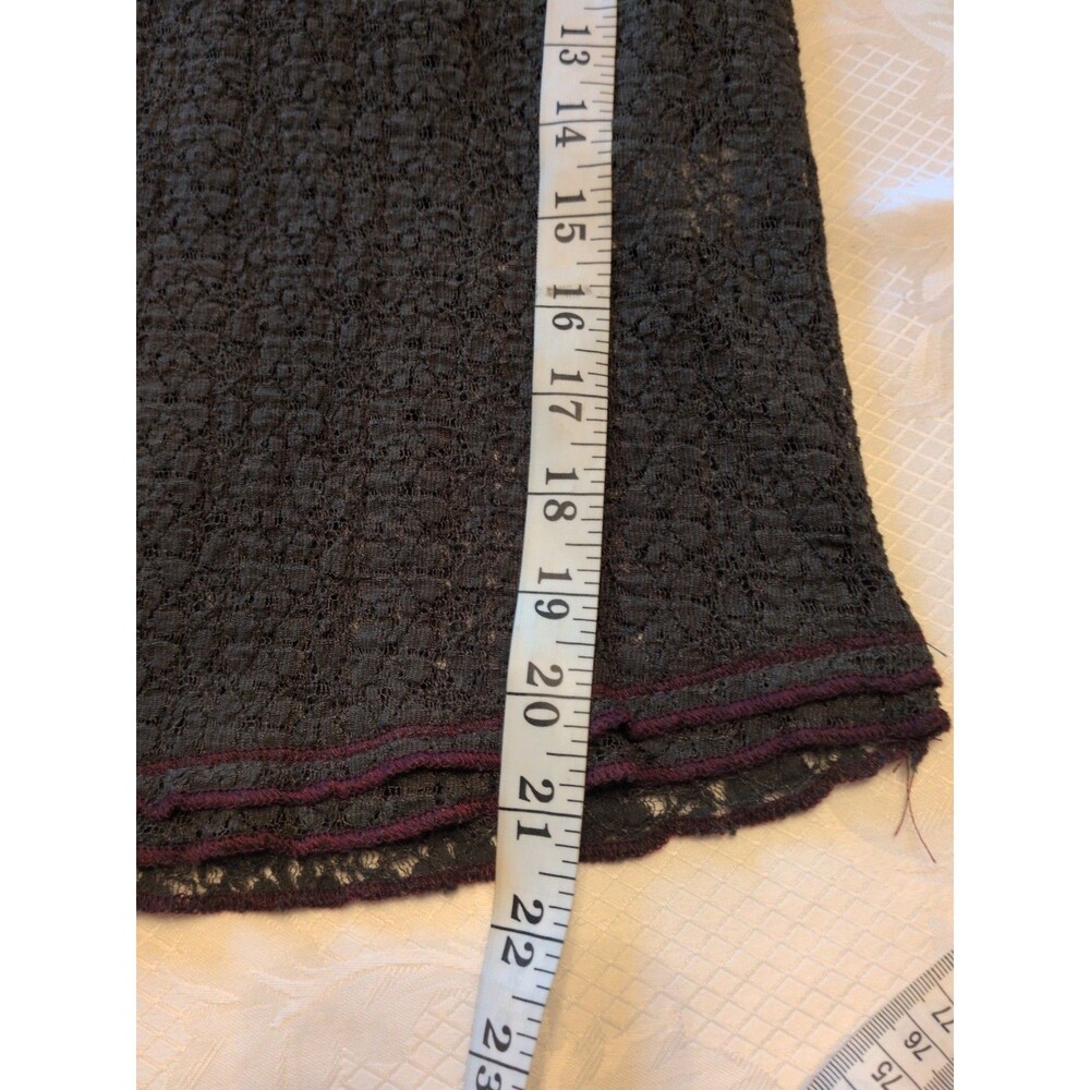 Natural Life Lace Layering Top LG Olive Green Floral Sheer Whimisigoth - Picture 11 of 11